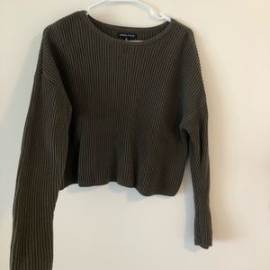 Kendall & Kylie army green sweater